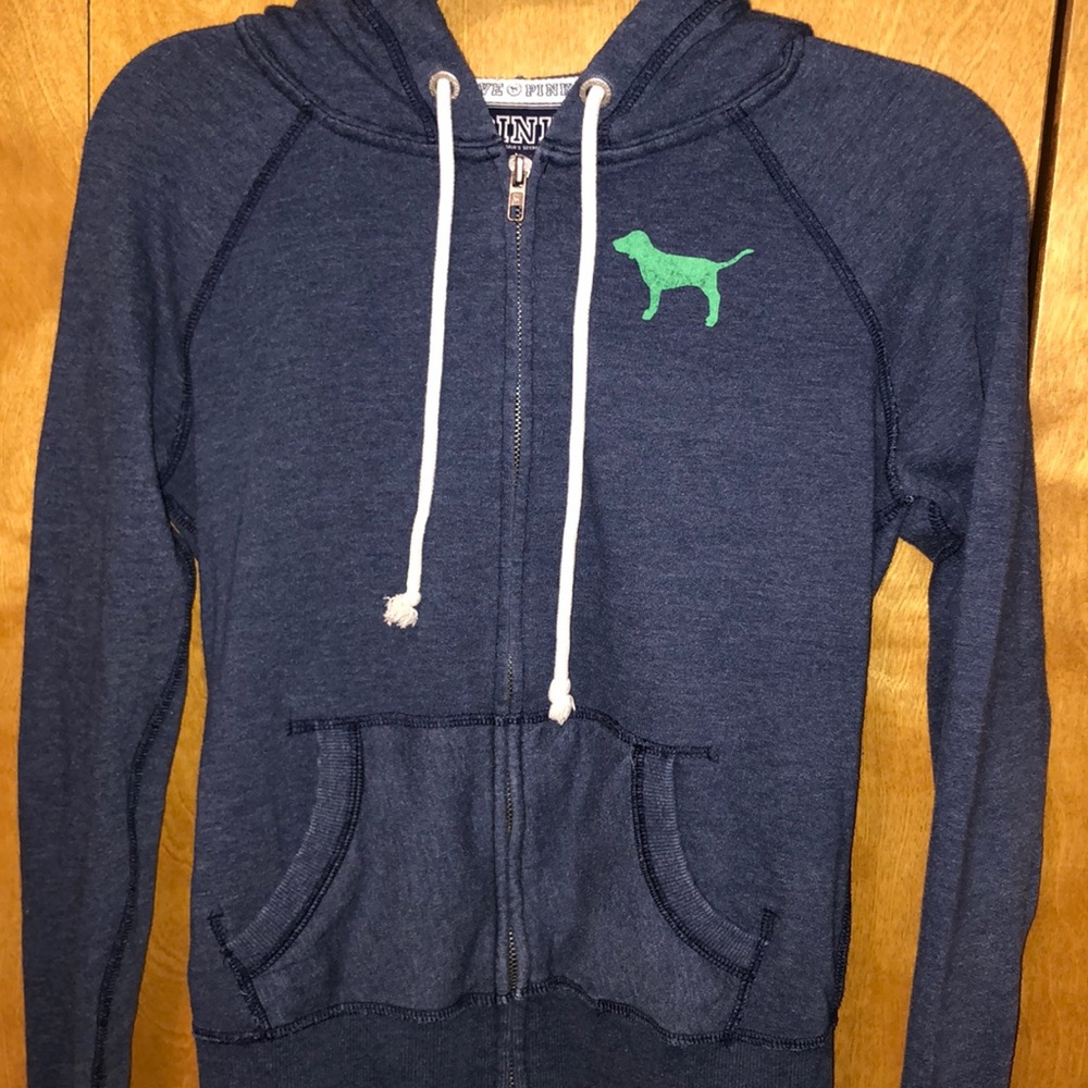 VINTAGE PINK Zip Up Hoodie S
